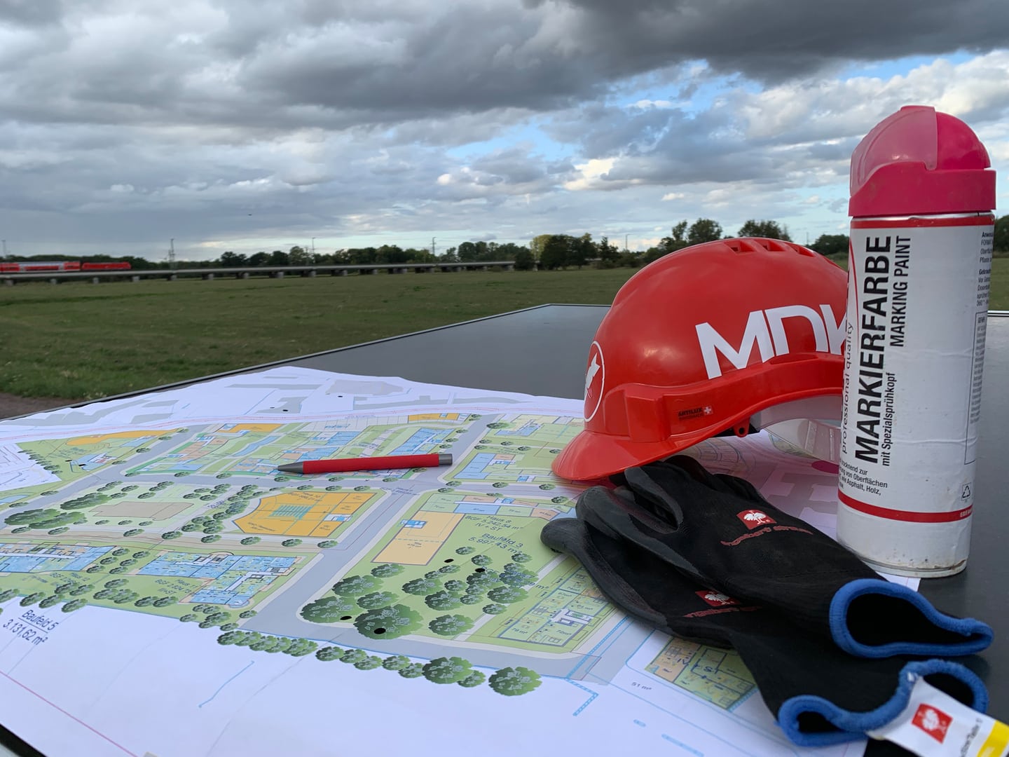 Projektorganisation_Lageplan Projektplanung Oberflächensondierung
